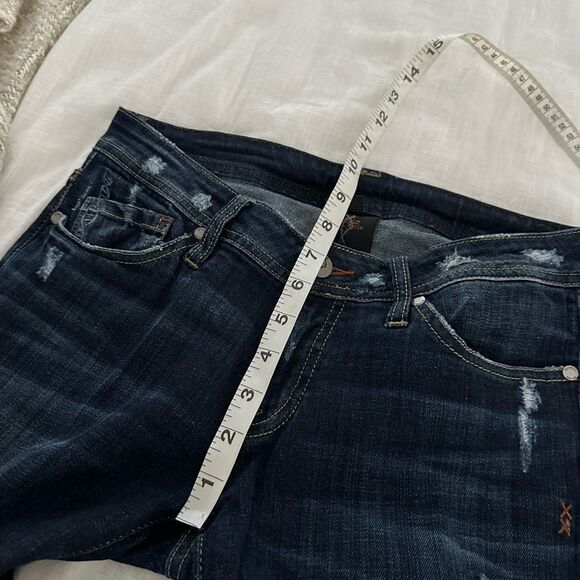 Genetic Denim Women’s 27 Dark Wash Boot Cut Jeans Y2K - Picture 7 of 9